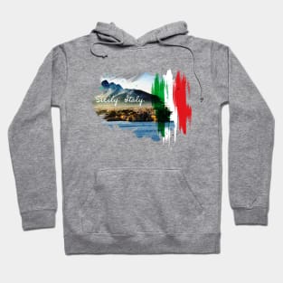 Italy. Sicily. Coast. Hoodie